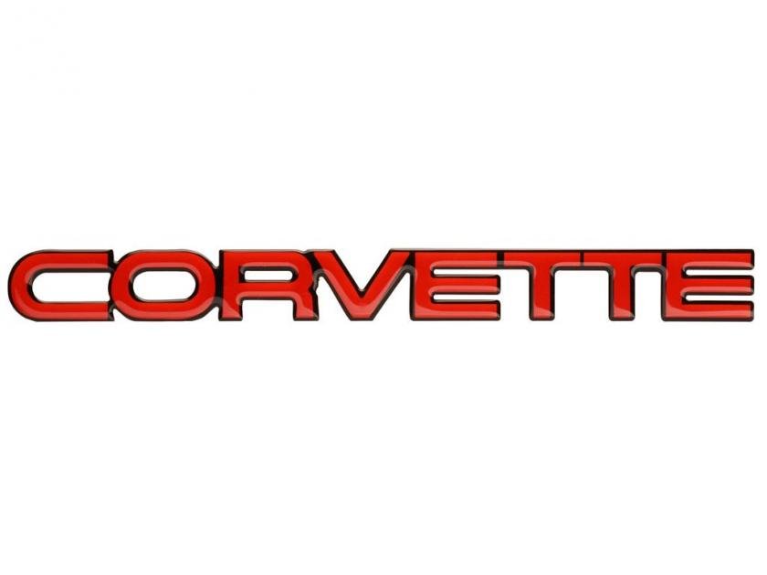 84 90 Rear Corvette Polyurethane Emblem Corvette Depot