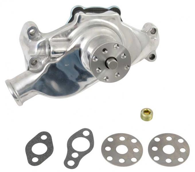 OER 1955 68 Small Block Short Water Pump Polished Aluminum 153656P