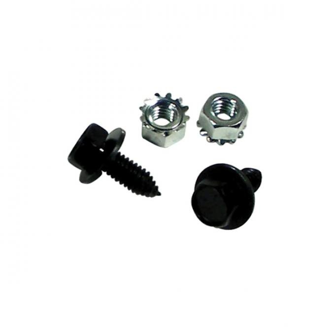 Corvette Steering Column Mount Bracket Screw & Nut Set, 1963-1966