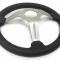 Auto Pro USA VSW S6 Sport Leather Steering Wheel ST3587BLK-BLK