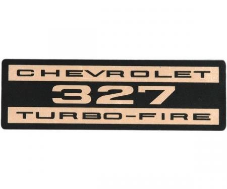 62-66 Valve Cover Decal - 327 Turbo Fire (Paper)