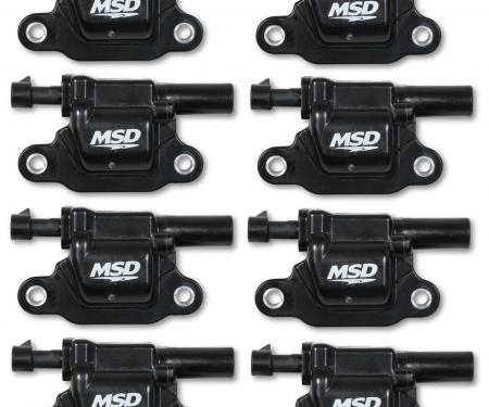 MSD Ignition Coil, GM Gen v Blaster Series, Gen v Direct Injected Engine, Black, 8-Pack, Square 826683