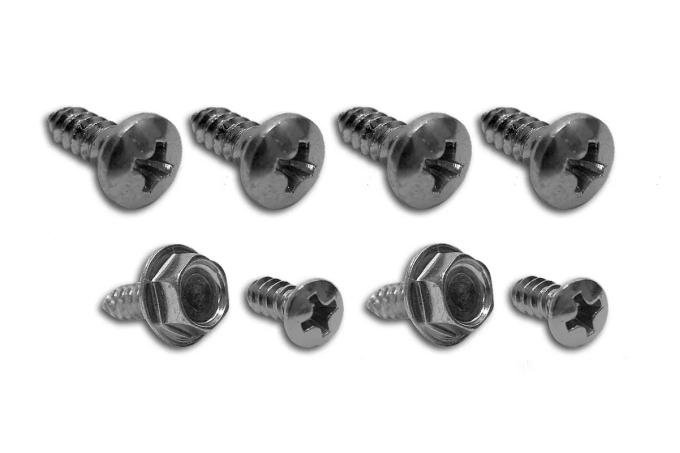 Corvette Rear Quarter Panel Trim Screws, Coupe, 1963-1967