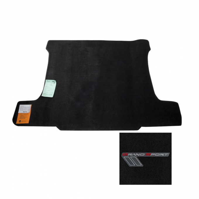 Corvette Cargo Mat Grand Sport Ebony with Logo, 2010-2011