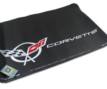 Corvette Fender Gripper Fender Cover, C5 Logo Black, 1997-2004