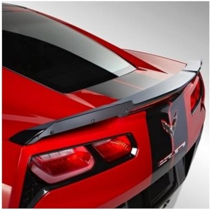 2014-2019 Chevrolet Corvette Wickerbill Spoiler Black, Stingray Only - Chevrolet Performance Parts