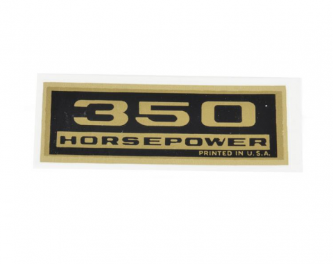 1965-1966 Valve Cover Decal - 327 / 350 Horsepower