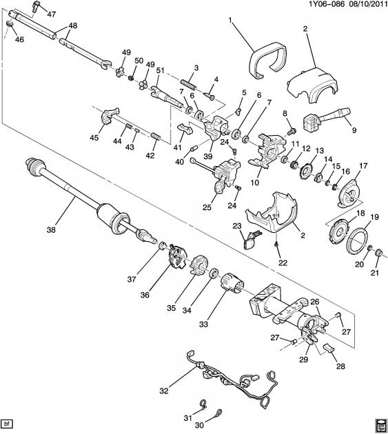 corvette-steering-column-lock-2005-2011