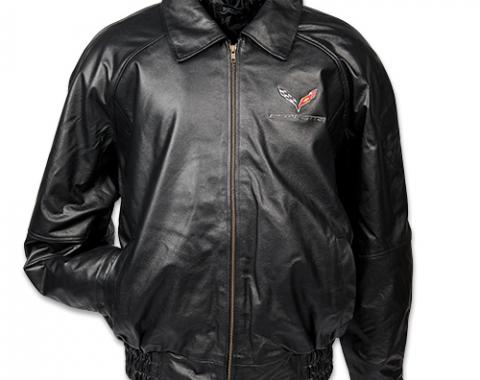 C7 Corvette Textured Lamb Leather Jacket