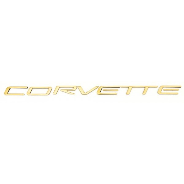 Corvette Letter Set, Rear Bumper, Gold, 1997-2004