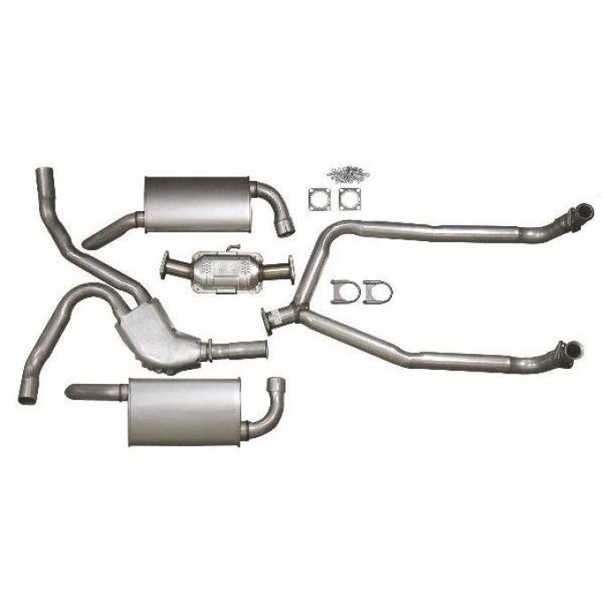 Corvette Exhaust Kit, Small Block, For All Applications, Late 1981