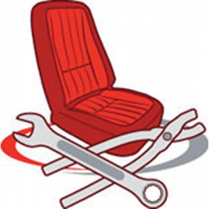 Corvette Service, Seat Cover Installation, Sport Seat, 1997-2004