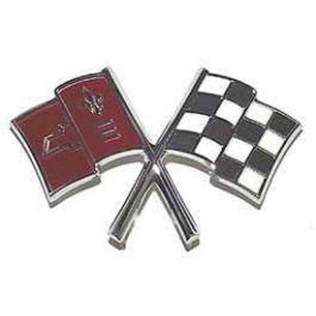 Corvette Front Emblem, Cross Flag, 1966 | Corvette Depot