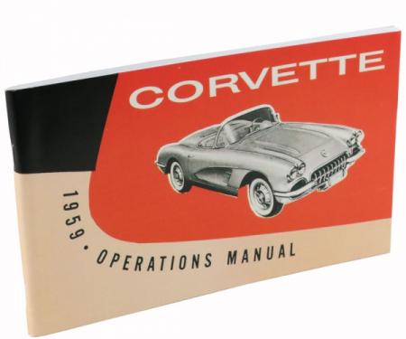 Corvette Owners Manual, 1959