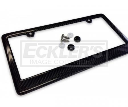 Corvette Carbon Fiber License Plate Frame, Rear, 1997-2004