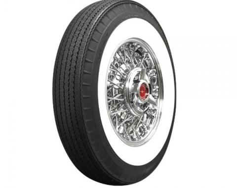 Corevtte Tire, Original Appearance, Radial Construction, 7.10 x 15" With 2-3/4" Whitewall, 1953-1961