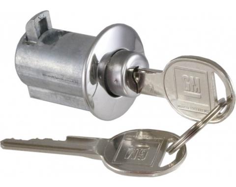 Max Performance Rear Center Storage Compartment Lock, With Key| PY168 Corvette 1969-1977