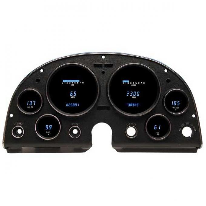 Corvette C2 VFD Series Digital Dash With Blue/Teal Display,1963-1967