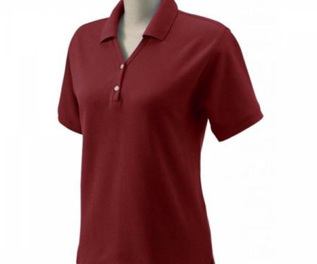 C4 1991-1996 Women's Custom Embroidered Pima Cotton Polo, Red, S-4X