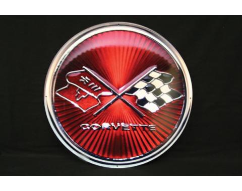 Corvette Metal Sign, 1975-1976