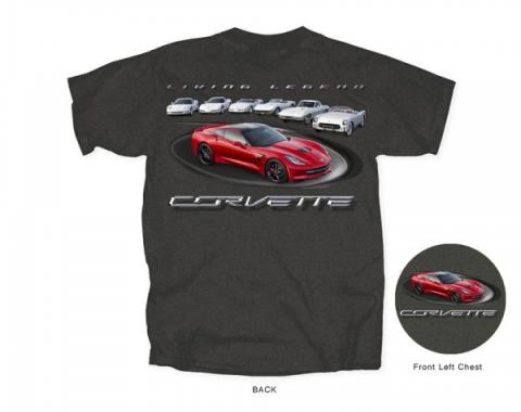 Corvette Living Legends T-Shirt, Heather