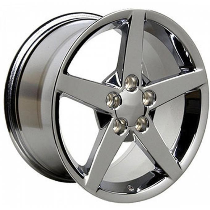 Corvette Chrome C6 Reproduction Wheel, 17" x 8.5", 1988-2004