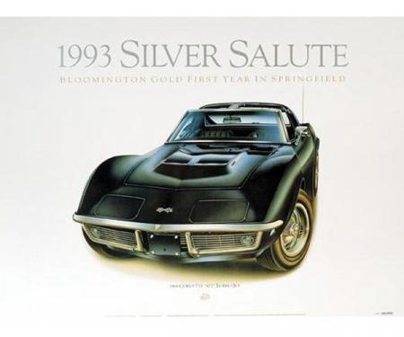 1968 Corvette Tuxedo-Black Print By Hugo Prado