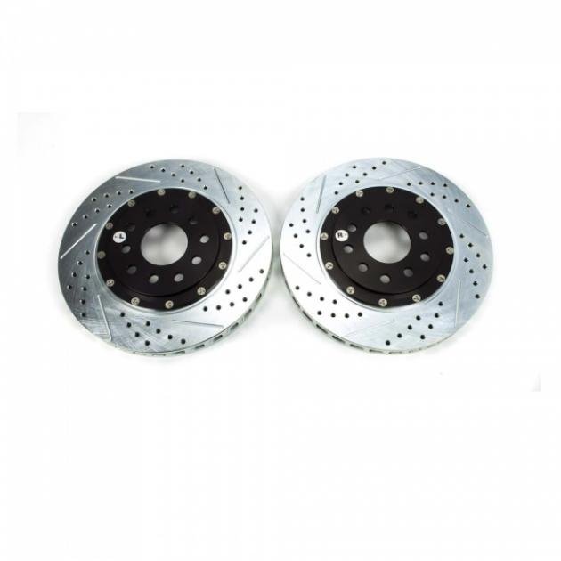 Corvette Front Brake Rotors, Baer EradiSpeed, 2-Piece, Z51,2005-2013 ...