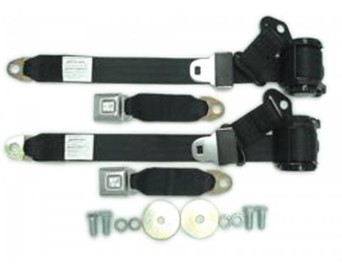 Seatbelt Solutions 1974-1977 Corvette Coupe Single Retractable Lap and Shoulder Belts