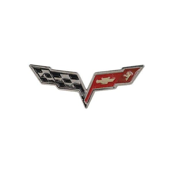 Corvette Lapel Pin, C6 Corvette Crossflags, 2005-2013