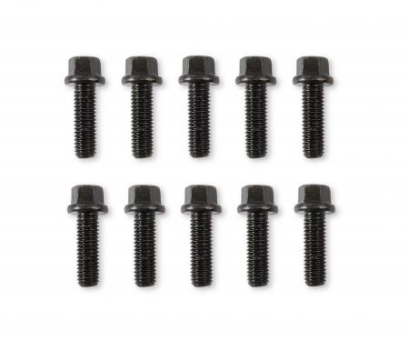 Mr. Gasket Header Bolts, M8-1.25 25mm Hex Head, Black Oxide 918G