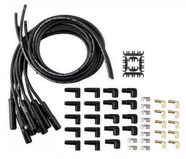 ACCEL 9001CK Extreme 9000 Black Ceramic Boot Spark Plug Wire Set