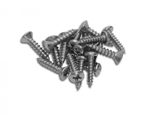 Corvette Sill Plate Screw Set, 18 Piece, 1956-1960