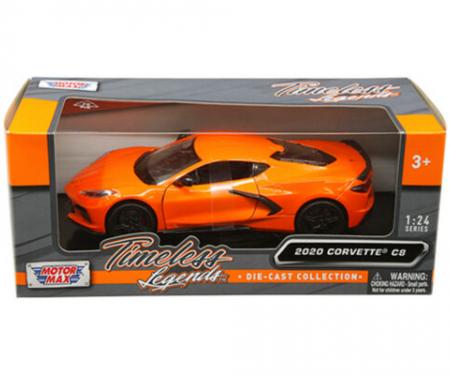 Motormax Timeless Legends 2019 C7 Corvette ZR1 1/24 Diecast | Orange