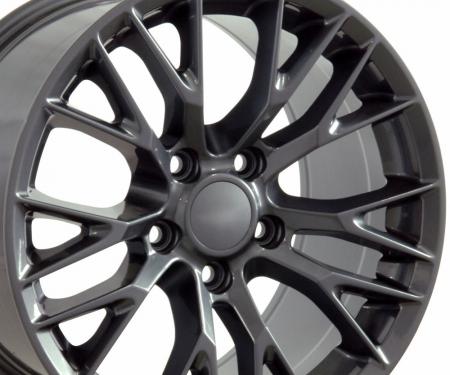 17" Fits Chevrolet - C7 Z06 Wheel - Gunmetal 17x9.5