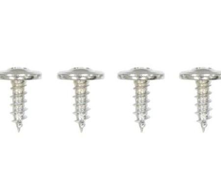 63-67 Radio Side Panel Screws - Correct - 4 Pieces