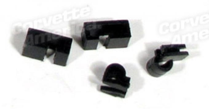 Corvette Washer Tube Clip Kit - Right 4 Piece Set, 1969-1973