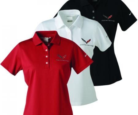 Ladies New Corvette Nike Dri-Fit Polo