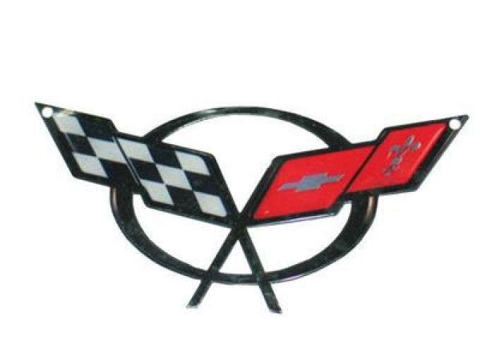 97-04 Magnet - 97-04 C5 Corvette Front Emblem - 6" X 3" - Photo Steel