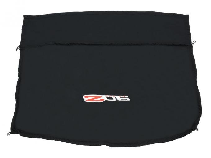 2005-2013 Rear Window Cargo Shade / Luggage Cover - Coupe Black With Z06 Logo