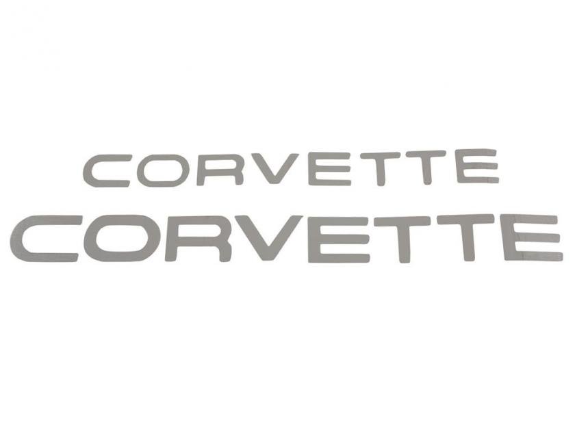 84-90 Corvette Front and Rear Lettering Kit | Corvette Depot