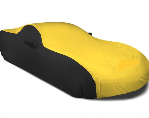 05-13 Car Cover Stormproof Yellow And Black With Embroidered C6 Logo