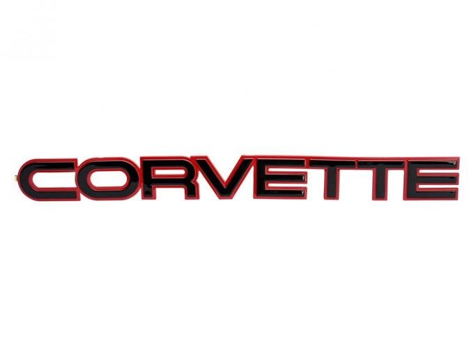 1984-1990 Red Rear Bumper Corvette Emblem