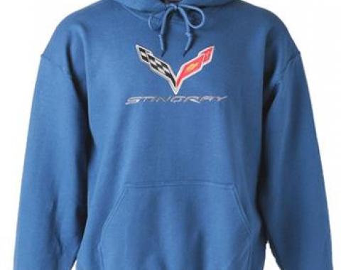 Hoodie / Hooded Sweatshirt With C7 Logo Blue