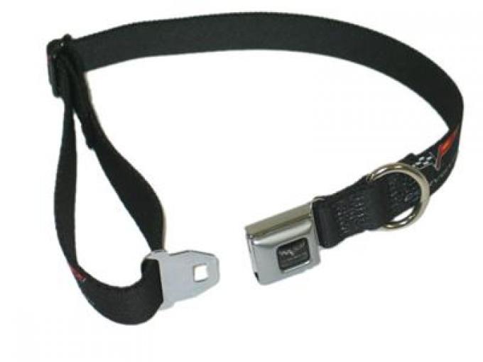 Dog Collar With Corvette C6 Logo