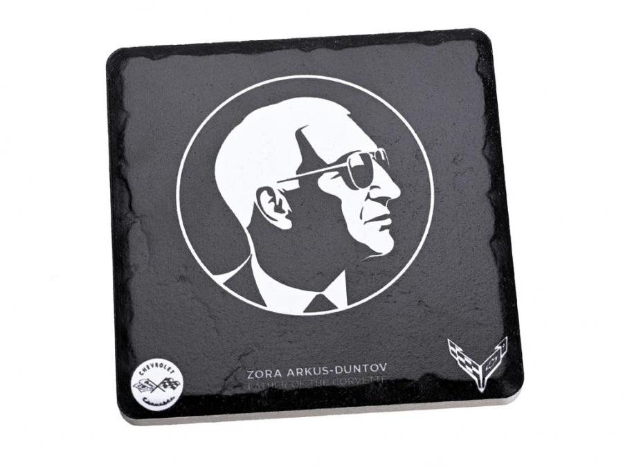 Zora Black Stone Tile Coaster