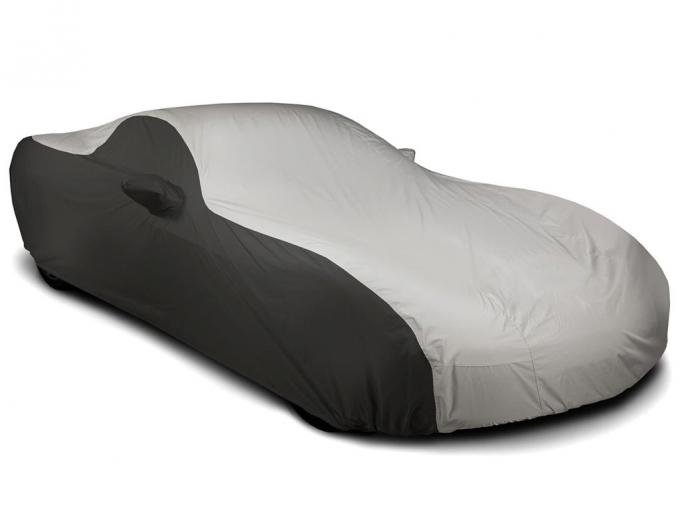 06-13 Car Cover Stormproof Z06 Gray And Black With Embroidered C6 Logo