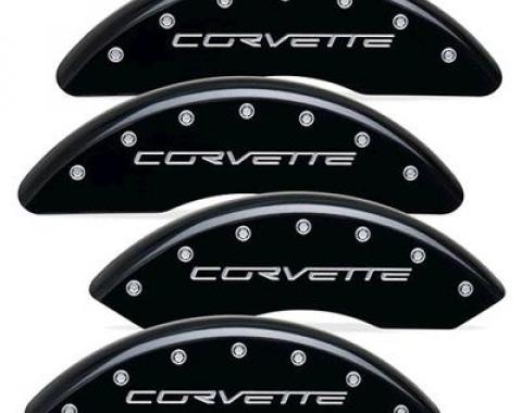 05-13 Brake Caliper Covers MGP - Aluminum Black Powder Coated - Z06/ZR1/GS