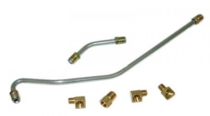 63-65 Fuel Line - 300hp Steel Less Filter With Fittings - 6 Pieces