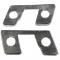 56-62 Soft Top / Convertible Top / Hardtop Latch Front Adjuster Plates w/ Screws
